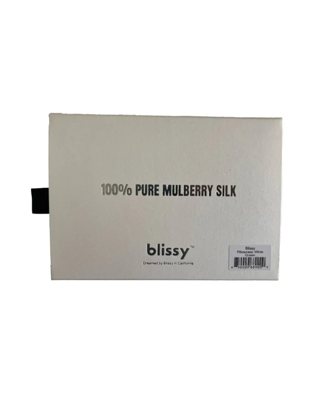 Blissy Mulberry Silk Pillowcase, Ivory White, Queen Size
